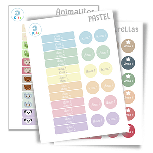 Pack Etiquetas Personalizadas ropa niños