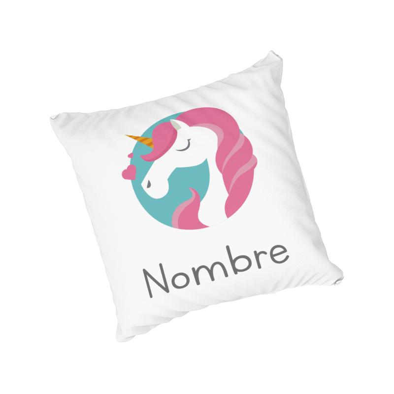 Cojín Personalizado Unicornio
